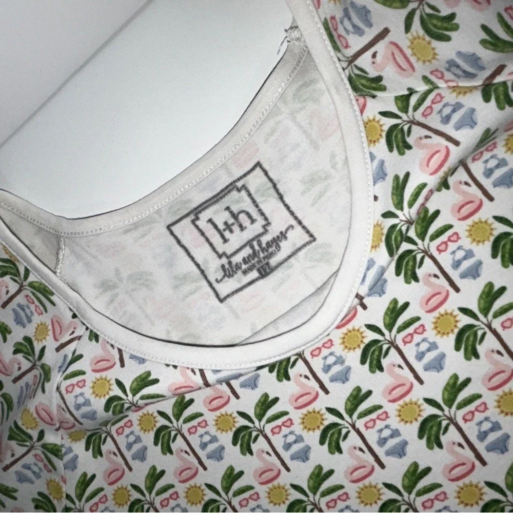 Lila + Hayes Girl‎ Beach Theme Short Sleeve Tee Shirt sz. 12 100% Pima Cotton